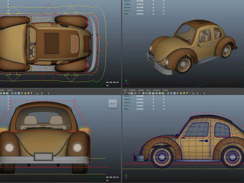 Cartoon car 3D Model