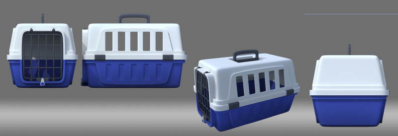 Cat Basket 3D 模型 .c4d .max .obj .3ds .fbx .stl .blend 
