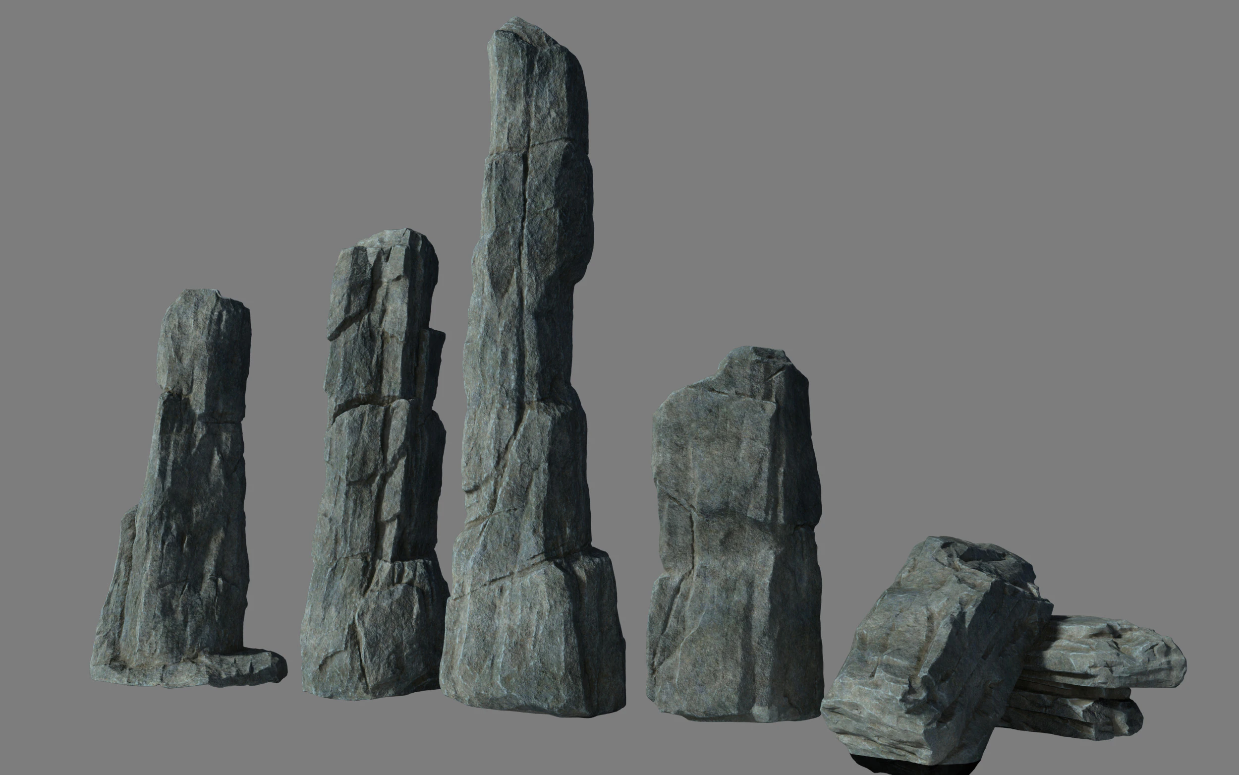 Felsklippe 3D Modell .c4d .max .obj .3ds .fbx .stl .blend 