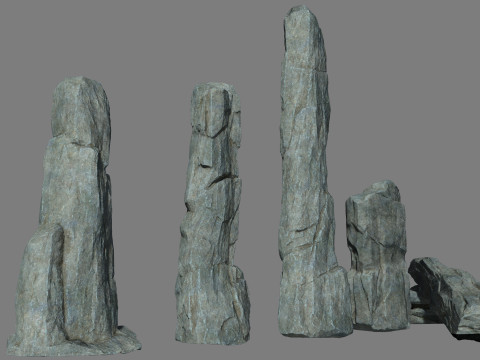 Rock cliff 3D Model