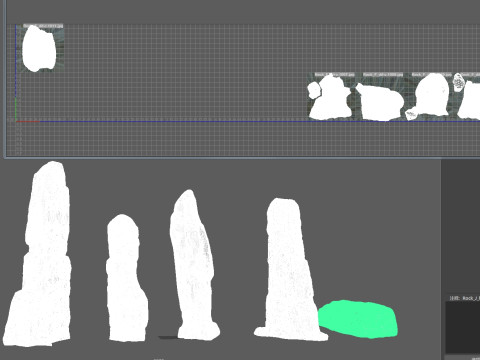Rock cliff 3D Model