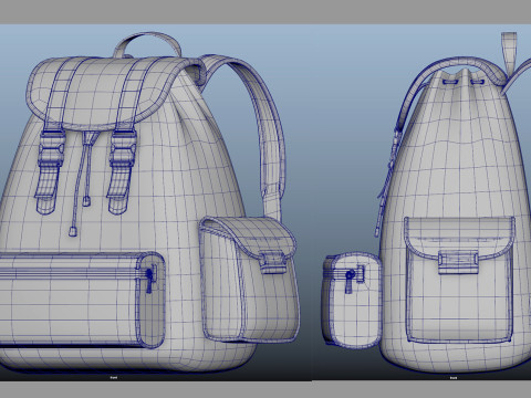 School Bag 3D-Modell