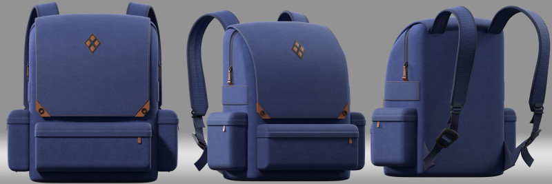 School Bag 3Dモデル .c4d .max .obj .3ds .fbx .stl .blend 