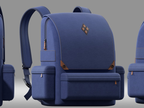 School Bag 3D Модель