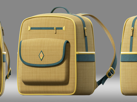 School Bag 3D मॉडल