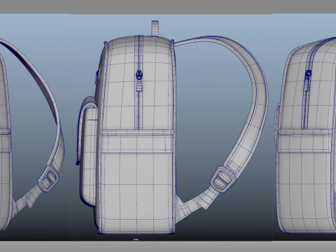School Bag Modèle 3D