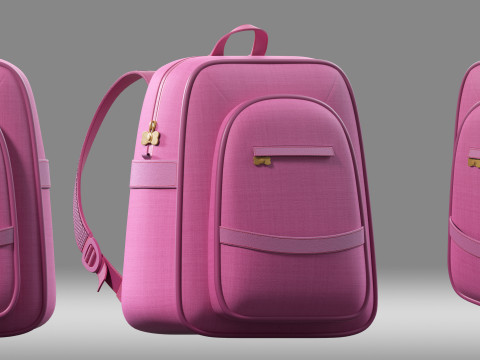 School Bag 3D Модель