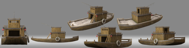 Ship boat Modelo 3D .c4d .max .obj .3ds .fbx .stl .blend 