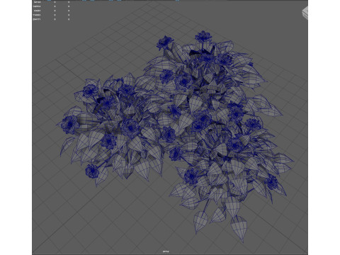 Shrub flower 3D 모델