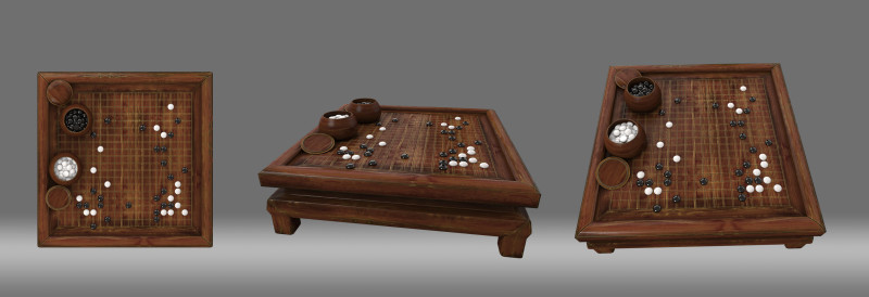 The game table go 3D Модель .c4d .max .obj .3ds .fbx .stl .blend 