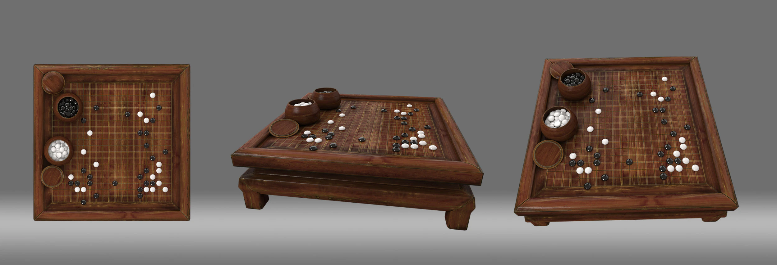 The game table go 3D Model .c4d .max .obj .3ds .fbx .stl .blend 