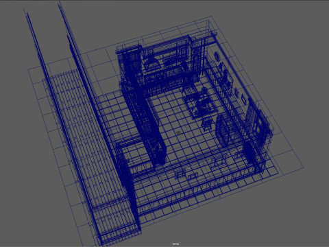 Cartoon kitchen Modèle 3D