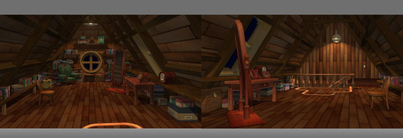 Attic loft 3D Model .c4d .max .obj .3ds .fbx .stl .blend