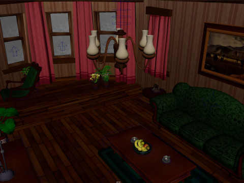 Living room 3D 모델