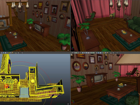 Living room 3D 모델
