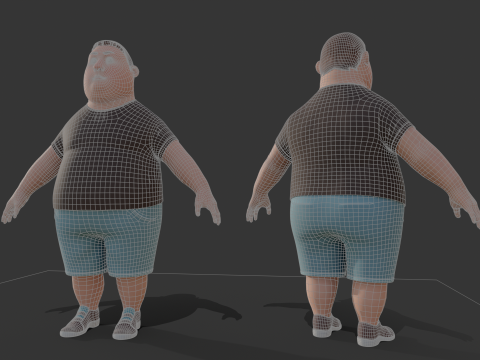 Cartoon boy child Modelo 3D