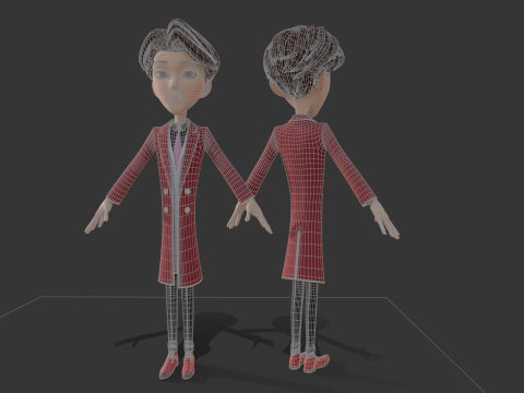 Cartoon man people Modelo 3D