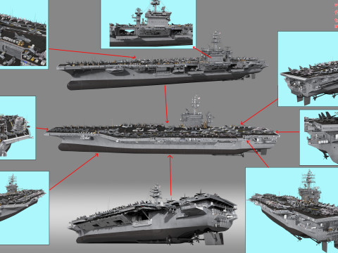 Aircraft carrier Modelo 3D