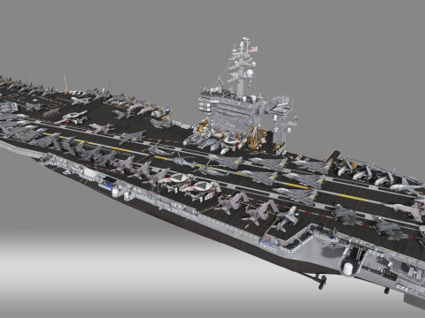 Aircraft carrier 3D मॉडल