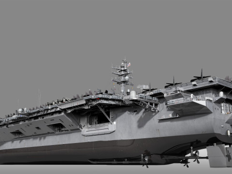 Aircraft carrier 3D मॉडल