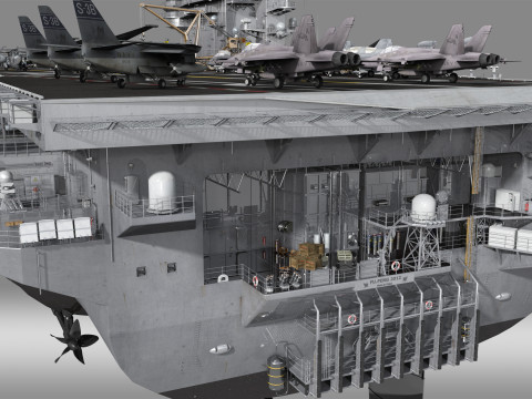 Aircraft carrier 3D मॉडल