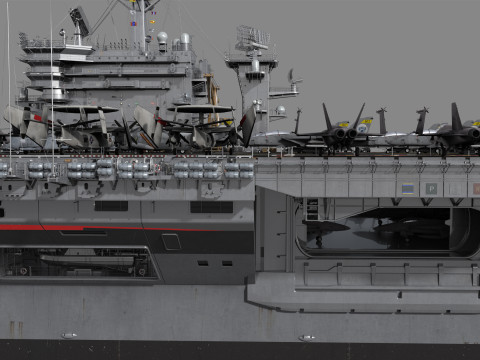 Aircraft carrier 3D मॉडल