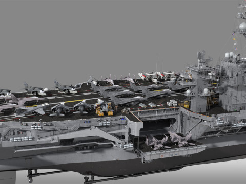 Aircraft carrier 3D मॉडल