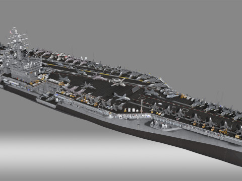 Aircraft carrier 3D मॉडल