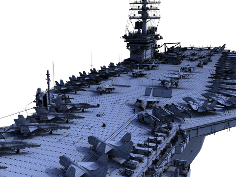 Aircraft carrier 3D मॉडल