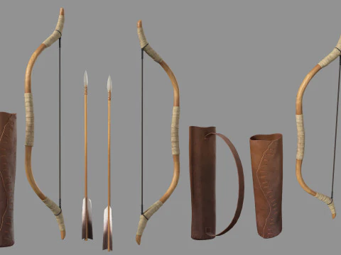 Arco e flecha Modelo 3D