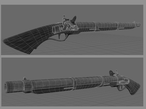 Firelock spear 3D Model