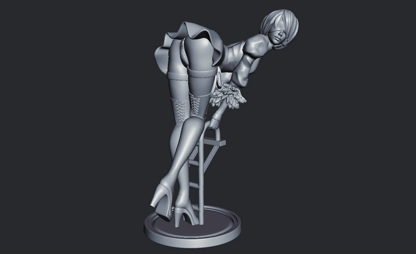 2B Model 3D 3D Print Model .c4d .max .obj .3ds .fbx .stl .blend 