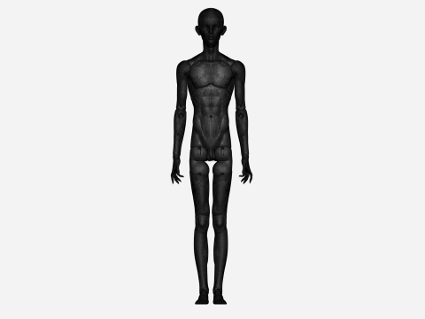 Articulated ball jointed BJD Doll Apollo in 1-4 Scale 42cm 3D 프린트 모델