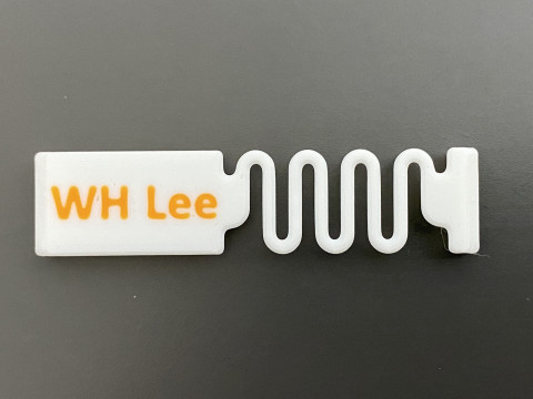 Hangable Milk Carton Name Tag 3D Print Model