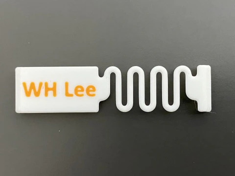 Hangable Milk Carton Name Tag 3D Print Model
