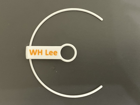 Reusable Bubble Tea Cup Name Tag 3D 打印模型