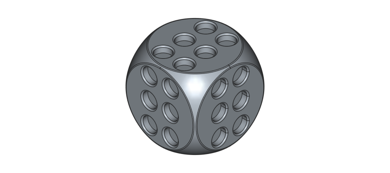 All 6 Point Luck Dice 3D 프린트 모델 .c4d .max .obj .3ds .fbx .stl .blend 