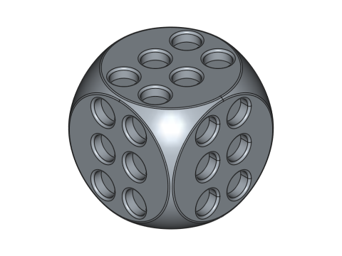 All 6 Point Luck Dice 3D 打印模型