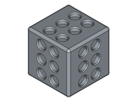 All 6 Point Luck Dice 3D 프린트 모델