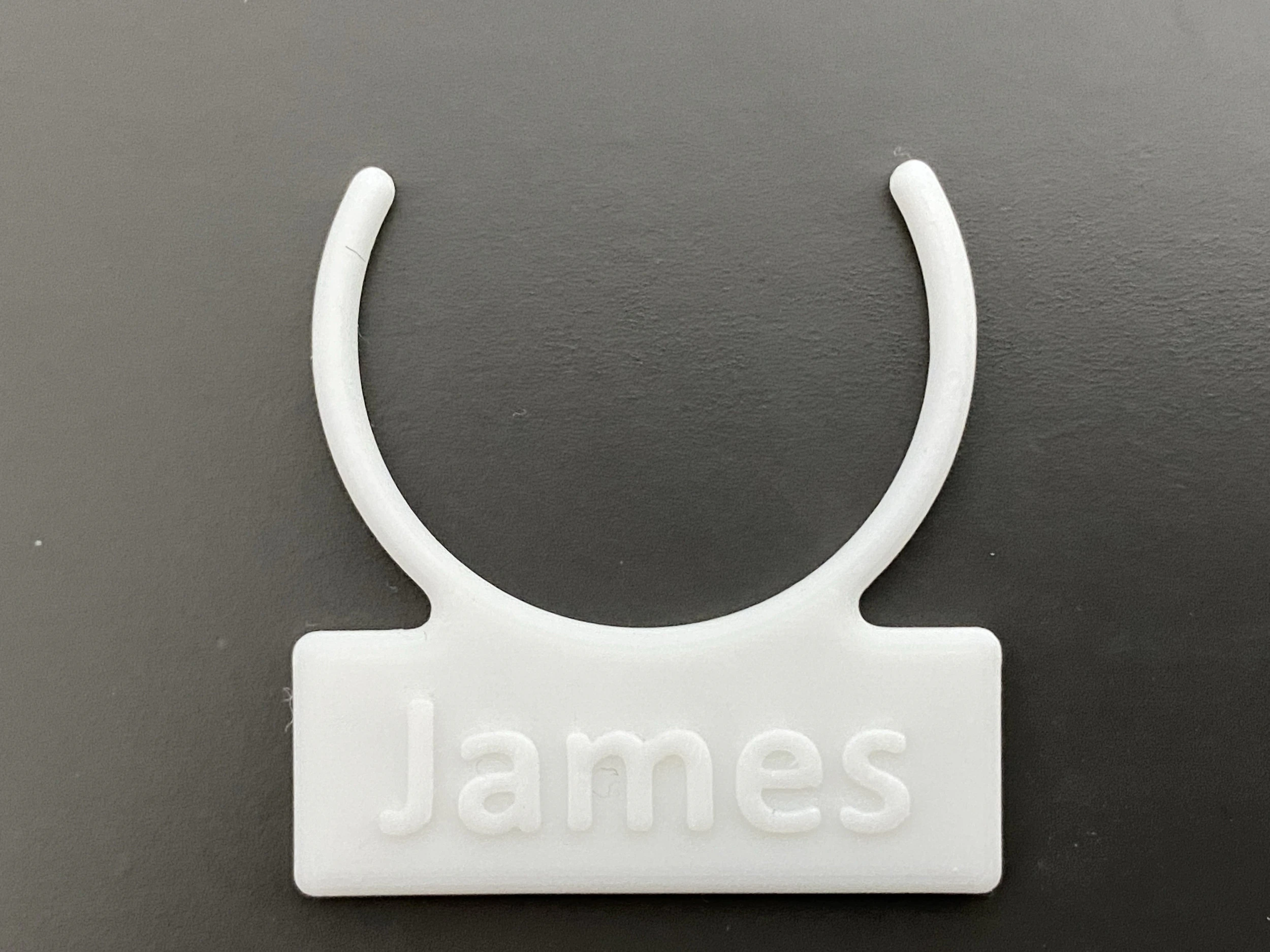 Customizable Reusable Bottle Neck Name Tag 3D Print Model .c4d .max .obj .3ds .fbx .stl .blend