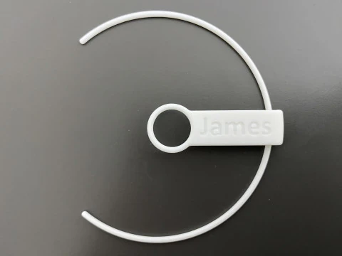 Customizable Reusable Bubble Tea Cup Name Tag 3D Print Model