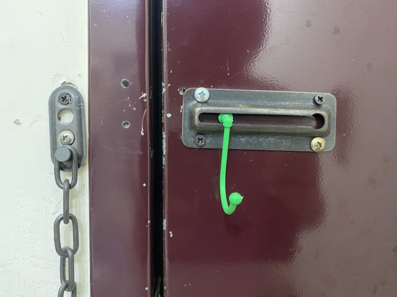 Door Chain Lock Hook 3D Printed Security Add-on 3D-printmodel .c4d .max .obj .3ds .fbx .stl .blend