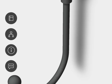 Door Chain Lock Hook 3D Printed Security Add-on 3D Print Model