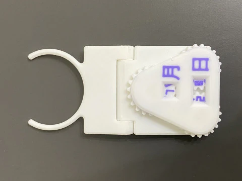New PET Bottle Name Tag with Rotatable Date Dials 3D Print Model