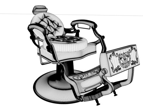 Barber Chair 3D Model