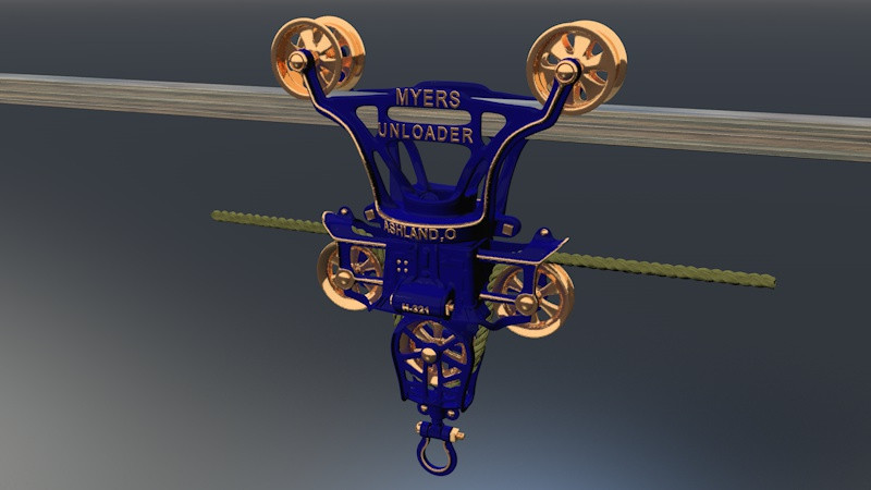 Myers Unloader - Crane Modèle 3D .c4d .max .obj .3ds .fbx .stl .blend 