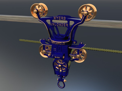 Myers Unloader - Crane Modèle 3D