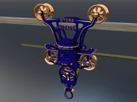 마이어스 언로더 - 크레인 3D 모델