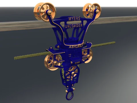 Myers Unloader - Crane 3D Model