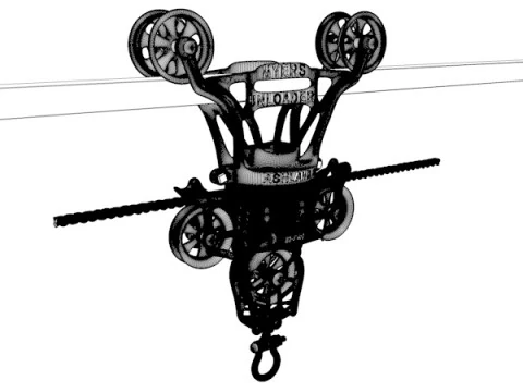 Myers Unloader - Crane 3D Model